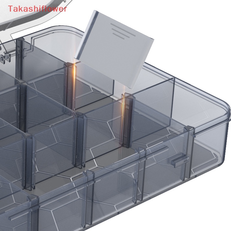 Hộp Đựng Linh Kiện Điện Tử Bằng Nhựa Trong Suốt Nhiều Ngăn Tiện Dụng