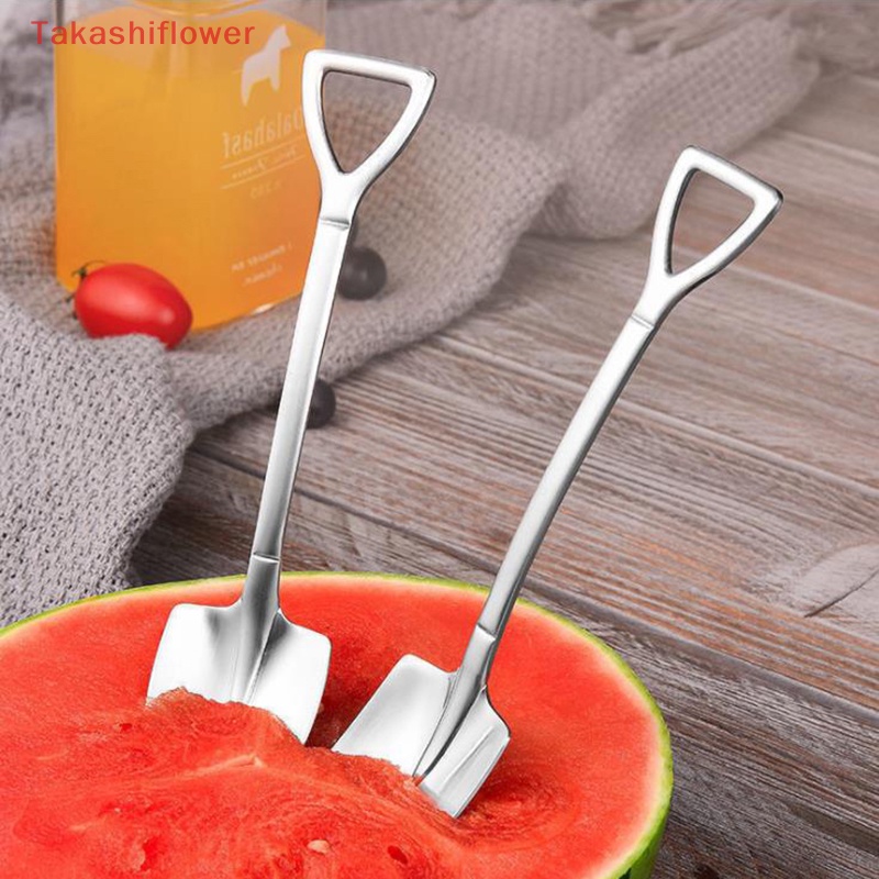 Set 4 Muỗng Cà Phê Bằng Thép Không Gỉ Phong Cách Retro