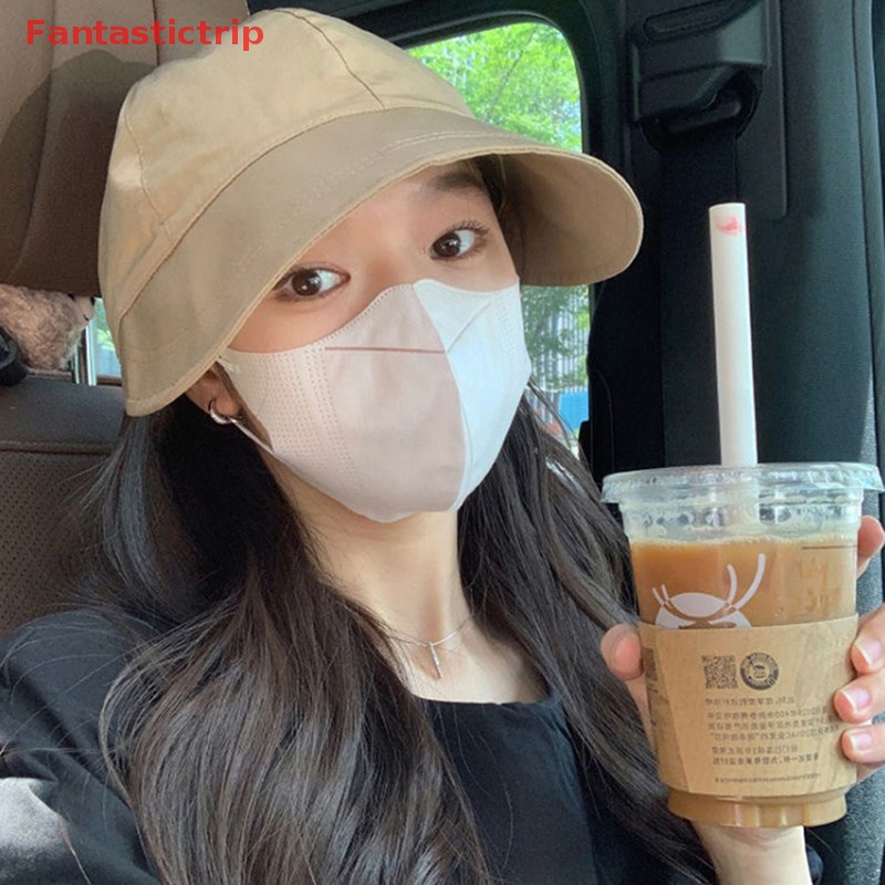 [Fantastictrip] Mũ Ngư Dân Vành Rộng Chống Nắng Mùa Hè Nhanh Khô Có Dây Rút Điều Chỉnh Được Nhỏ Gọn Mới