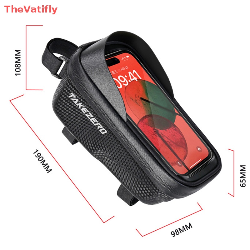 [Thevalifly] Túi Đựng Điện Thoại Chống Nước Gắn Khung Trước Xe Đạp Leo Núi