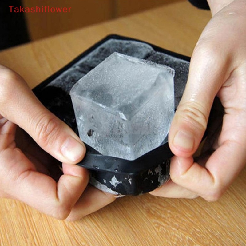 Khuôn Silicone Làm Đá Viên Uống Cocktail 4 Ngăn Tiện Lợi