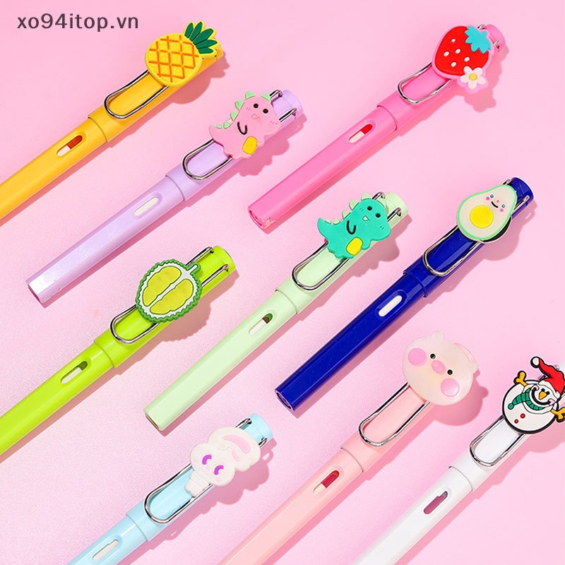 Bút Chì Kẹp Kèm Gôm Tẩy Hình Động Vật / Trái Cây Sáng Tạo