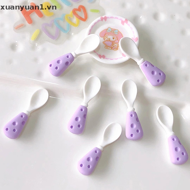 Set 10 Muỗng Mini Trang Trí Nhà Búp Bê