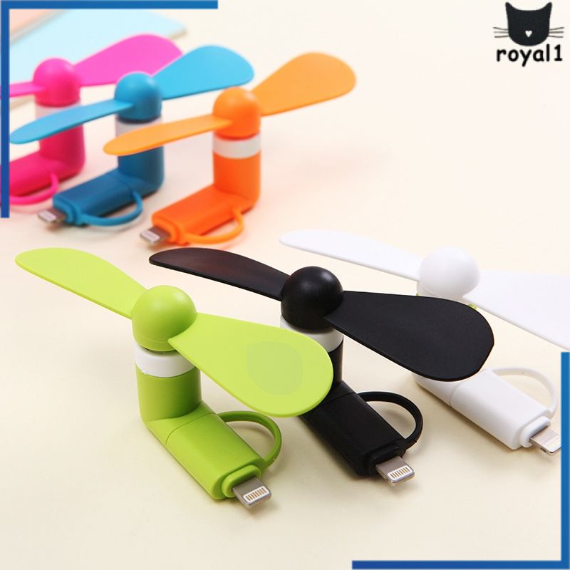 Điện Thoại Di Động Fan 2 Trong 1 Loại C Nhỏ Mini Fan Cho Điện Thoại Di Động Royal1.vn