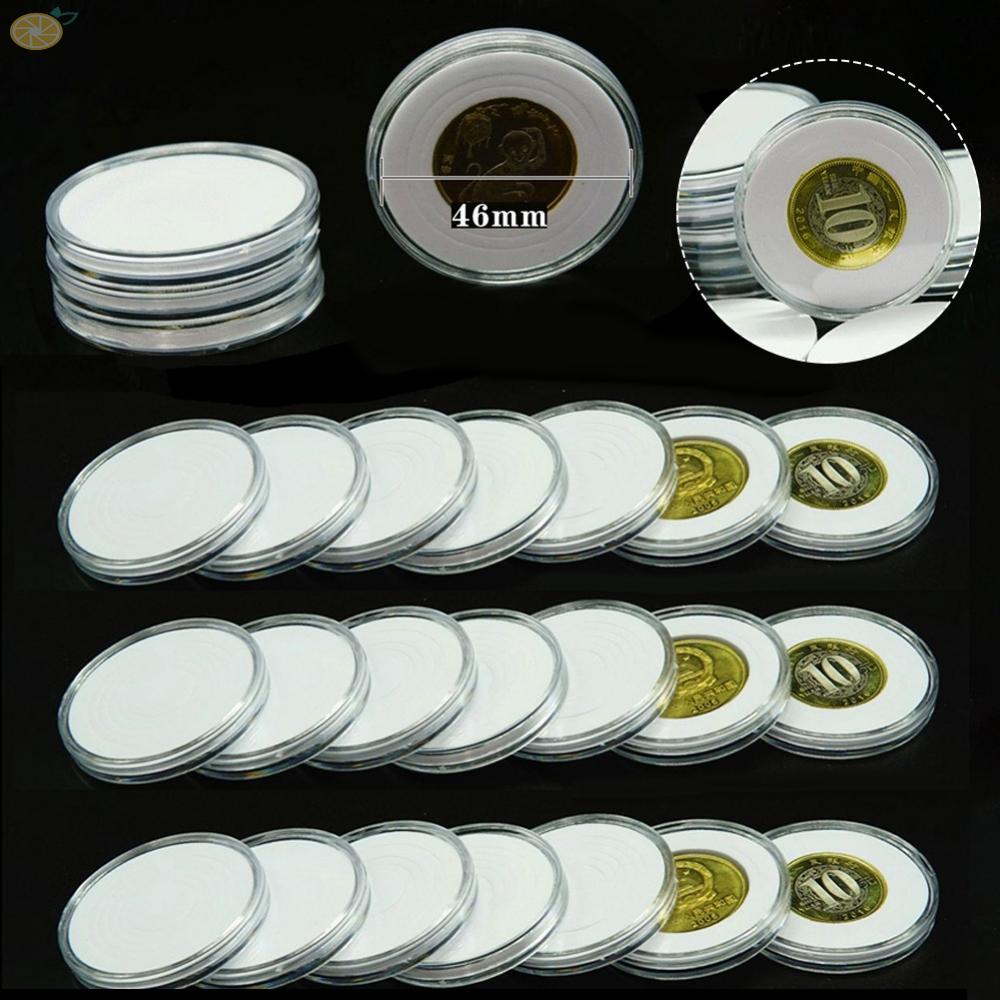 【VARSTR】Store and Display Your Coins with Clear Plastic Coin Holder Capsules - 10/25 Pack