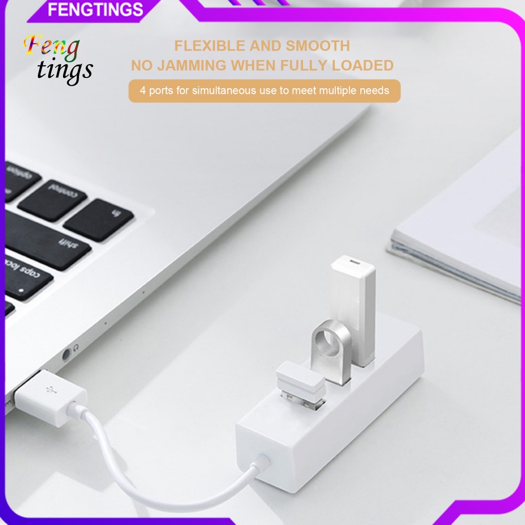 Bộ Chia Cổng Sạc Usb 2.0 Hub Tốc Độ Cao 4 Trong 1 Đa Năng Cho Laptop