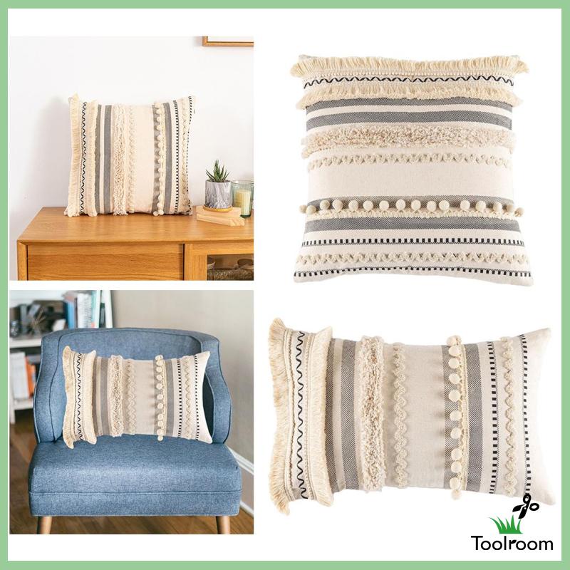 Vỏ Gối Vải Cotton Kích Thước 30x50cm Phong Cách Boho Độc Đáo Trang Trí Nhà Cửa