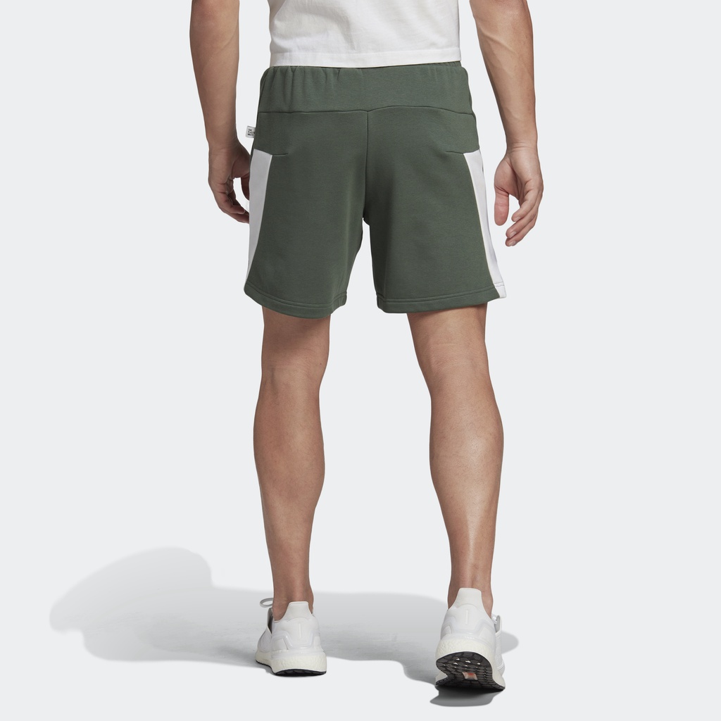Adidas Phong cách sống Quần Short Thêu Badge of Sport Future Icons Nam màu xanh lá HM7878