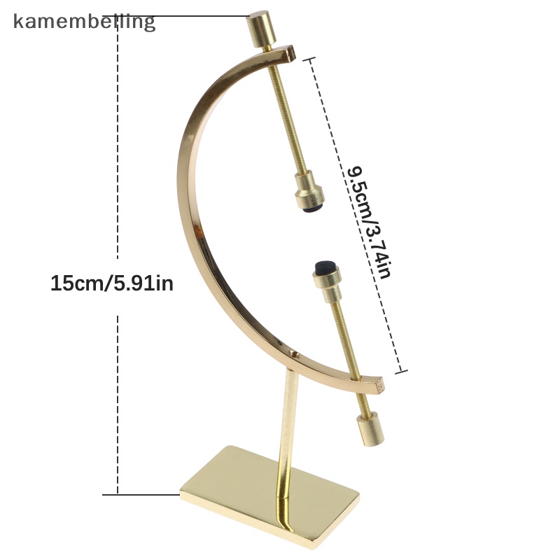 Kamembelling Quả Cầu Thủy Tinh Màu Vàng Kim Trưng Bày Đồ Trang Trí Thủ Công Thời Trang