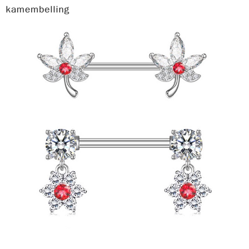 1 Khuyên Nhũ Hoa Đính Đá Thời Trang Cho Nữ