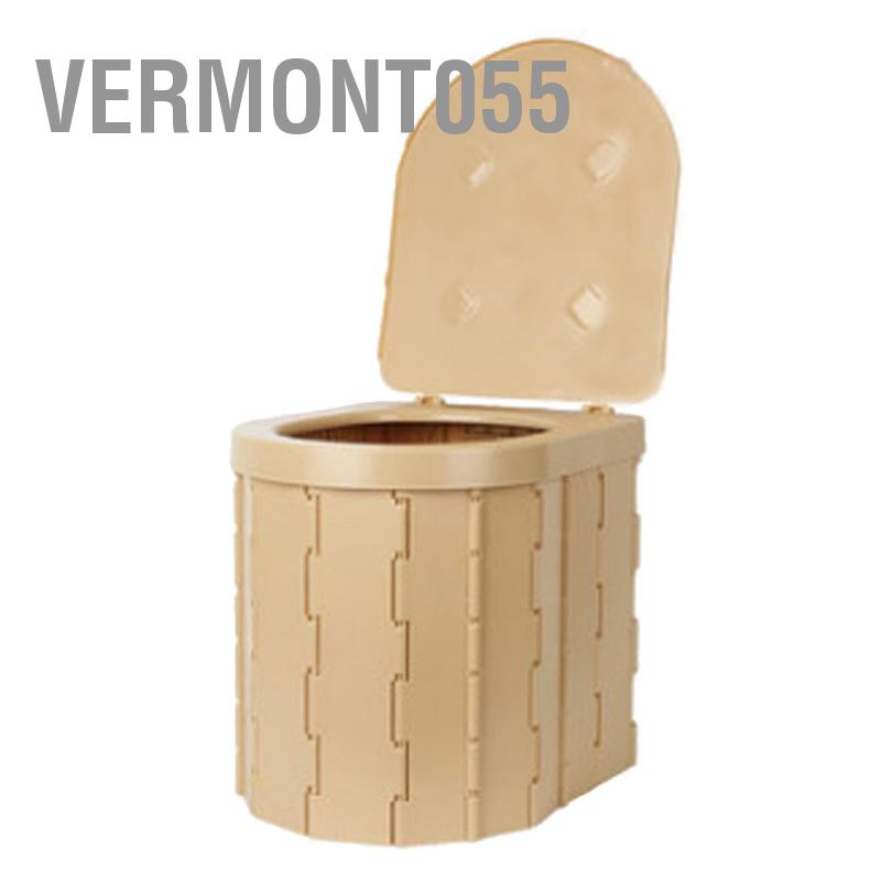 Vermont055 Nhà vệ sinh gấp di động Tích hợp ABS Khả năng chịu tải cao du lịch có nắp đậy để cắm trại