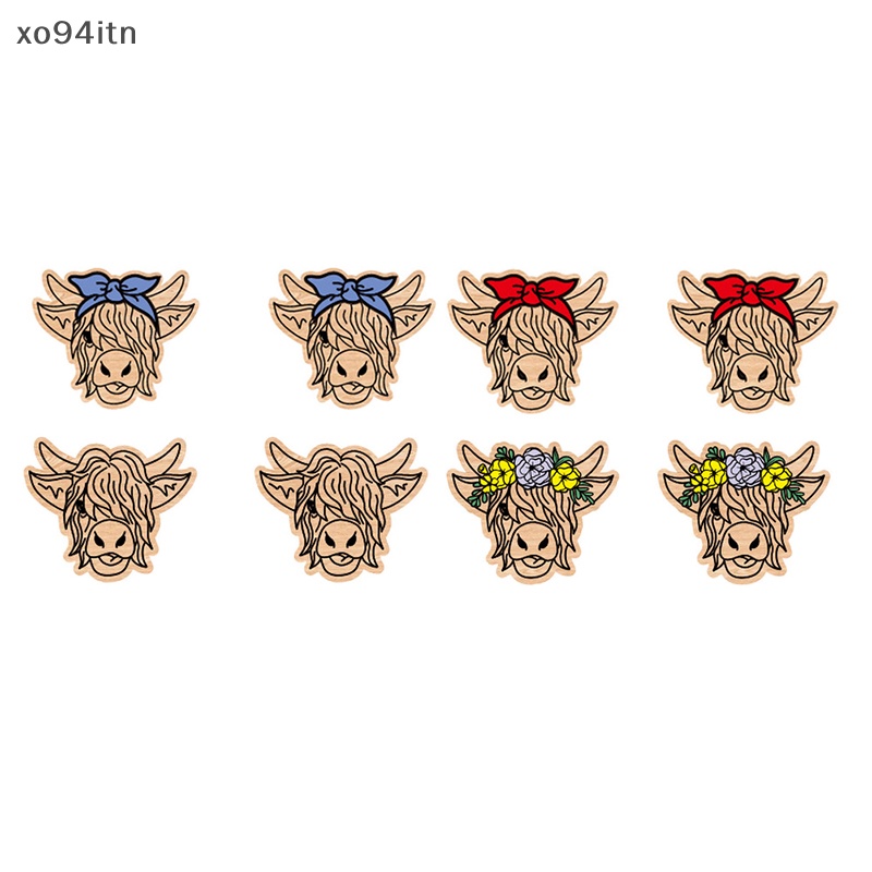 1 Đôi Bông Tai Hình Bò Nông Trại Đồng Quê