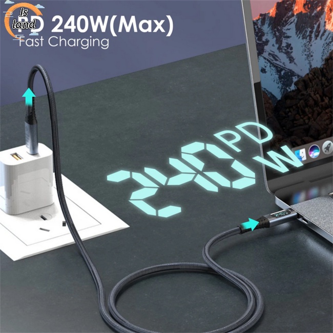 Cáp Sạc Nhanh Usb4.0 40gbps Type C Sang Type C Pd3.1 240w 8k 60hz Tương Thích Với Ps5 Nintendo Switch