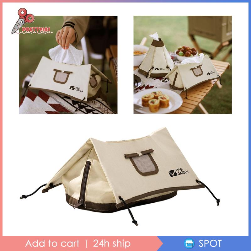 [Prettyia1] Hộp Đựng Khăn Giấy Chống Thấm Nước Di Động Cho Phòng Ăn / Phòng Ăn / Phương Tiện Giao