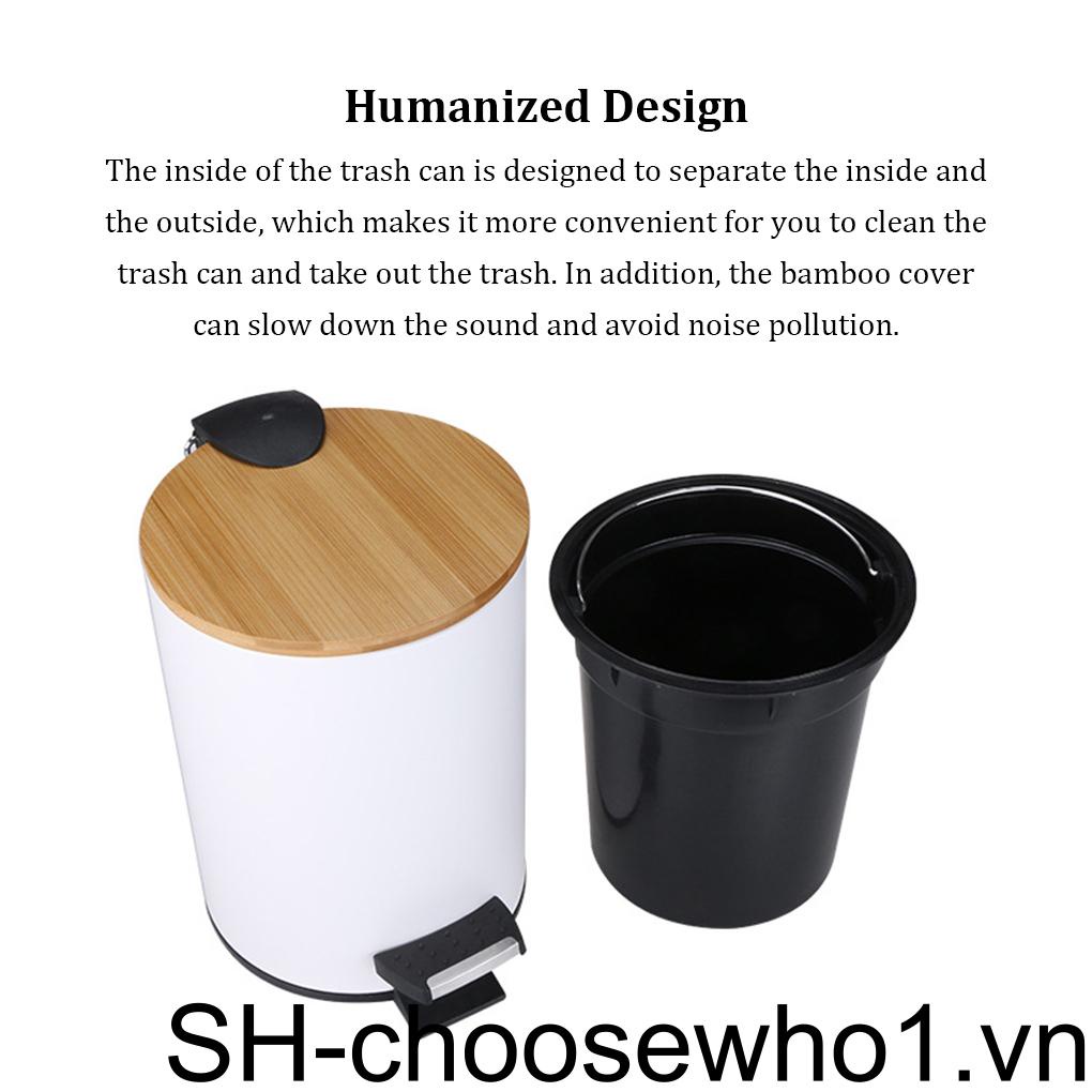 Thùng Rác 5L Có Tay Cầm Tiện Dụng Cho Phòng Khách / Phòng Tắm / Văn Phòng