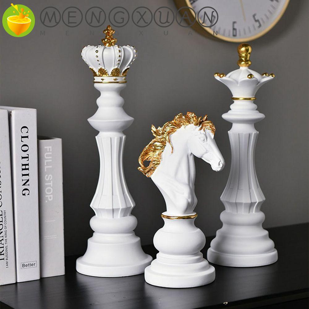 Mô Hình Tượng Cờ Vua Nghệ Thuật Bằng Nhựa Resin Trang Trí Nội Thất