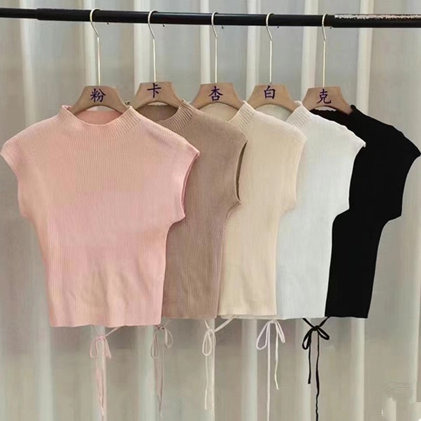 Áo thun NZN tay ngắn phối dây thời trang dành cho nữ