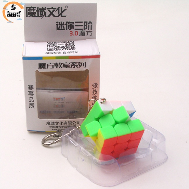 Móc Khóa Hình Khối Rubik 3x3 Mini 3cm Dễ Thương