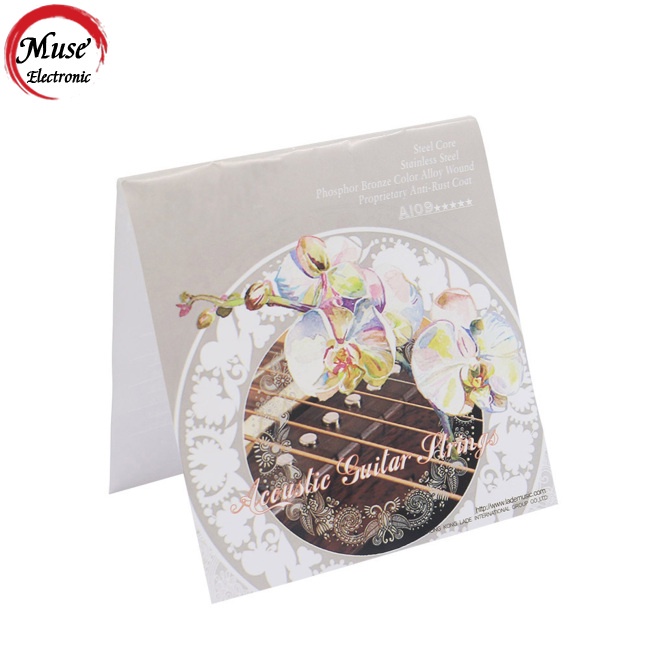 Dây Đàn Guitar Dân Gian A109 0.25mm 0.36mm 0.58mm 0.76mm 0.99mm 1.19mm Thay Thế Tiện Dụng