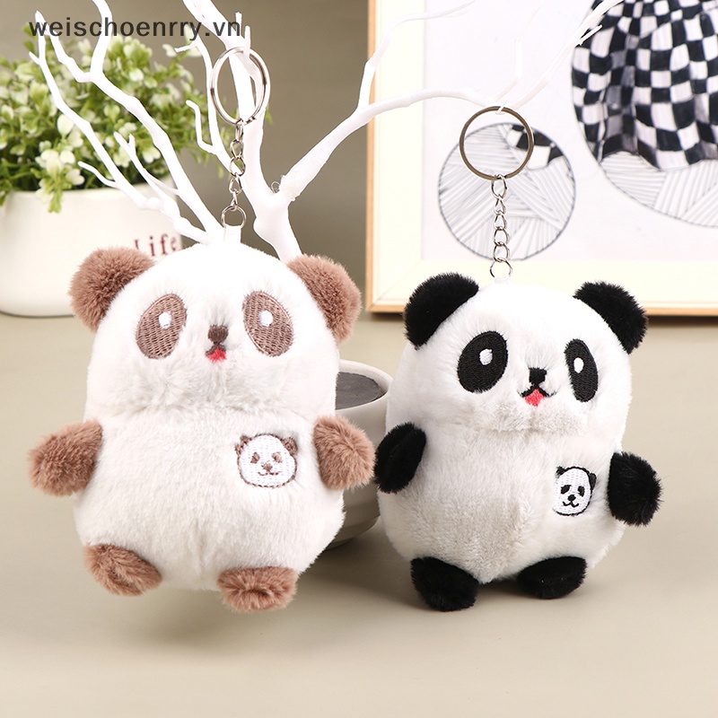 Móc Khóa Hình Gấu Trúc Nhồi Bông 12CM Mềm Mại Đáng Yêu