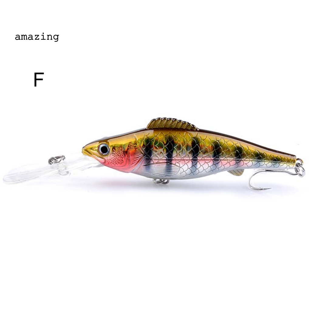 Mồi Câu Cá Giả 3D Màu Sắc Tươi Sáng 12.6cm / 14.76g