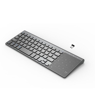 Thin 2.4Ghz Usb Wireless Mini Keyboard Wither Touchpad Numeric Keypad For Tablet Desktop Laptop Pc [Q/14]