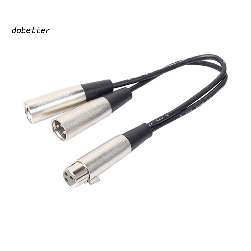 Cáp Chia Âm Thanh Chữ Y 3-Pin XLR Female Sang Dual XLR Male Cho Microphone