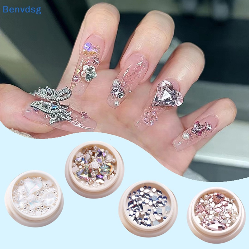 1 Hộp Đá 3D Lấp Lánh Trang Trí Móng Tay Nghệ Thuật