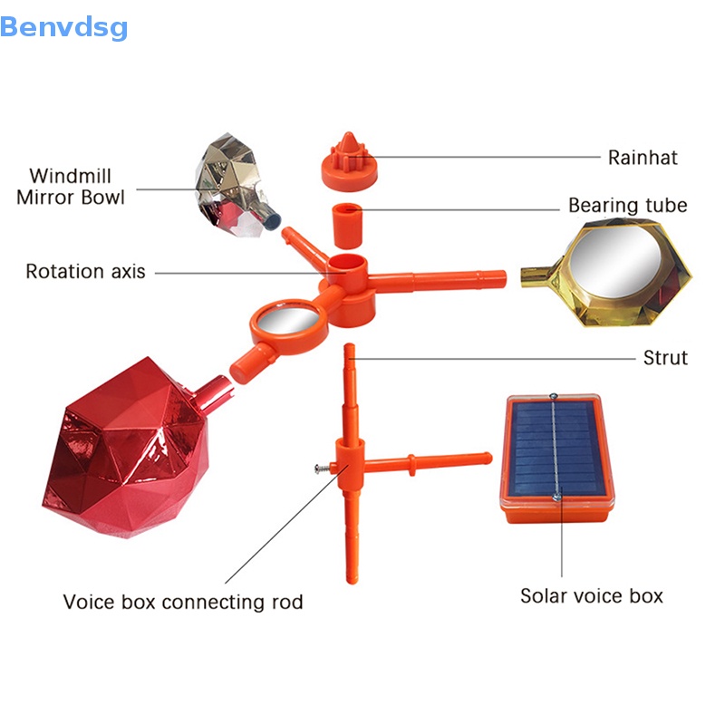 Benvdsg &gt; a-Bird Deterrent Deterrent Bằng Giọng Nói Năng Lượng Mặt Trời, Rhombic Polygon Phản Quang
