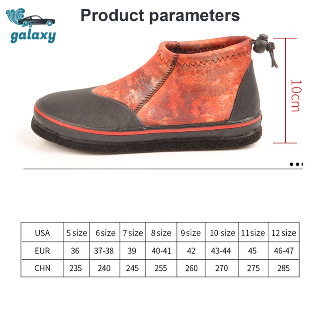 Galaxy Giày Câu Cá Đế Thép Chống Trượt Có Dây Rút Chuyên Nghiệp Cho Nam Nữ