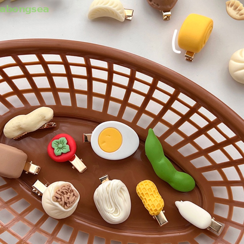 Abongsea Kẹp Tóc Hình Trái Tim Mềm Mại Đáng Yêu Cho Bé Gái