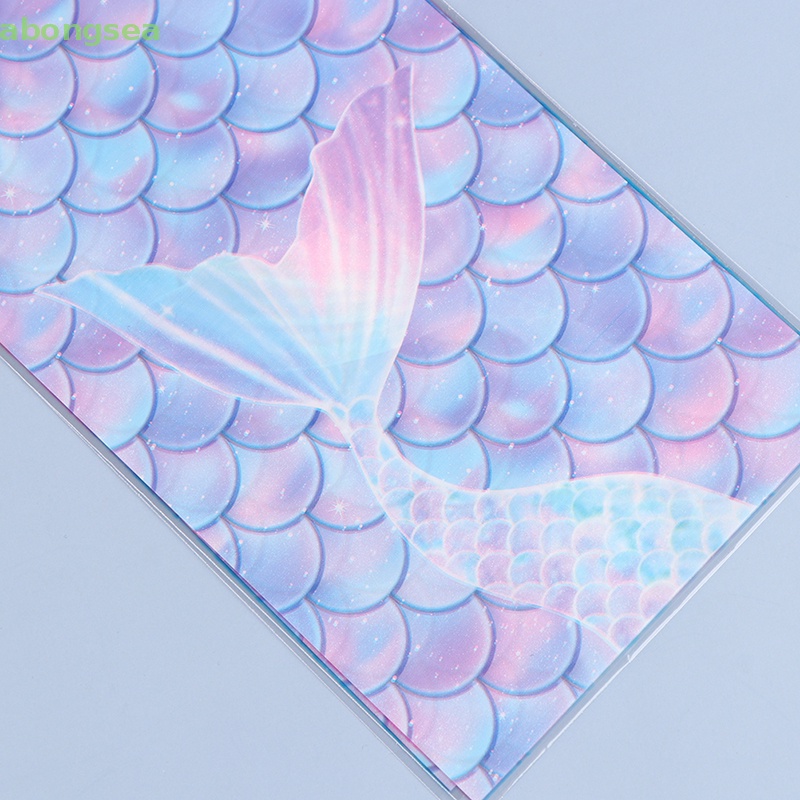 Set 50 Túi Đựng Bánh Quy Họa Tiết Đuôi Nàng Tiên Cá