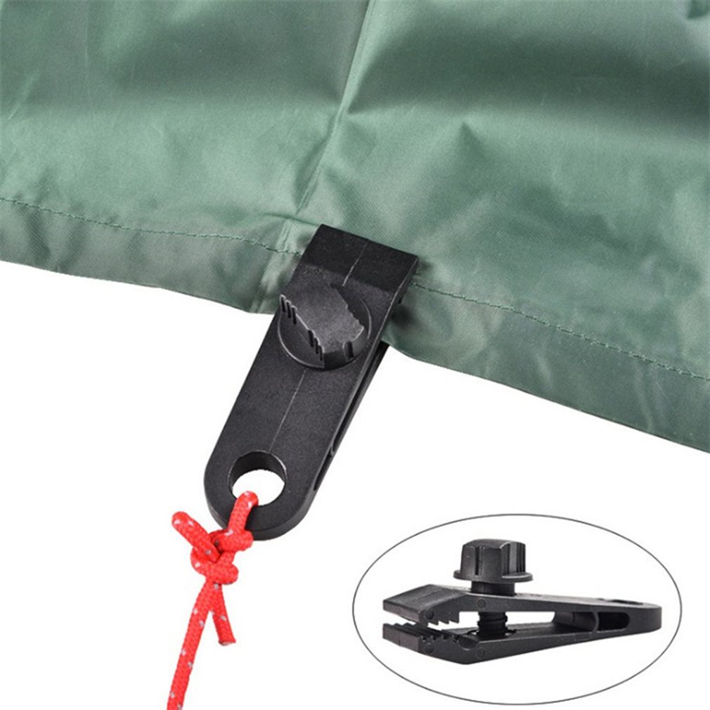 10Pcs/Bag Outdoor Tent Fixed Clip Portable Windproof Canopy Strengthening Practical Nylon [Q/11]