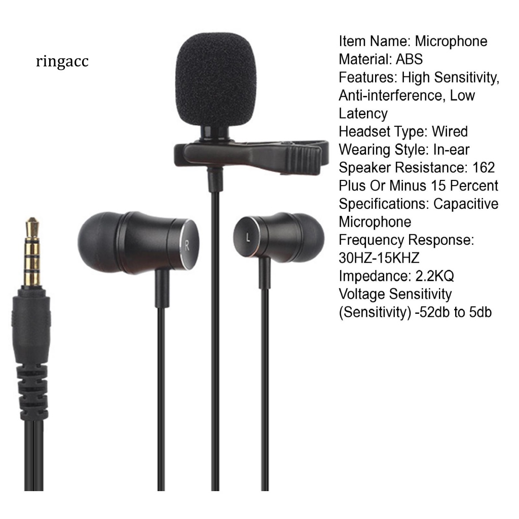 1 Bộ Giao Diện Âm Thanh Micro 4 Phần Cổng Type-C Giảm Tiếng Ồn 3.5mm Cho Điện Thoại