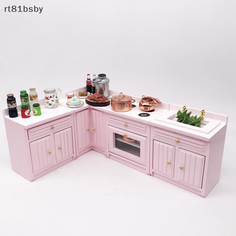 Mô Hình Tủ Bếp Trang Trí Nhà Búp Bê Tỉ Lệ 1: 12