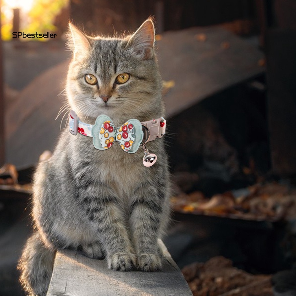 Vòng Cổ Gắn Chuông / Ngôi Sao / Bướm Có Thể Điều Chỉnh Dành Cho Thú Cưng