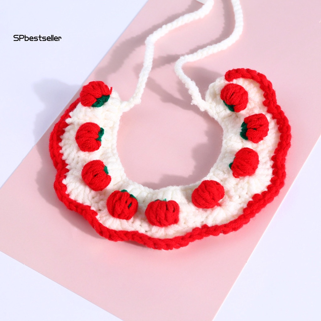 Khăn Choàng Cổ Trang Trí Hình Dâu Tây Thời Trang Đáng Yêu Dành Cho Thú Cưng