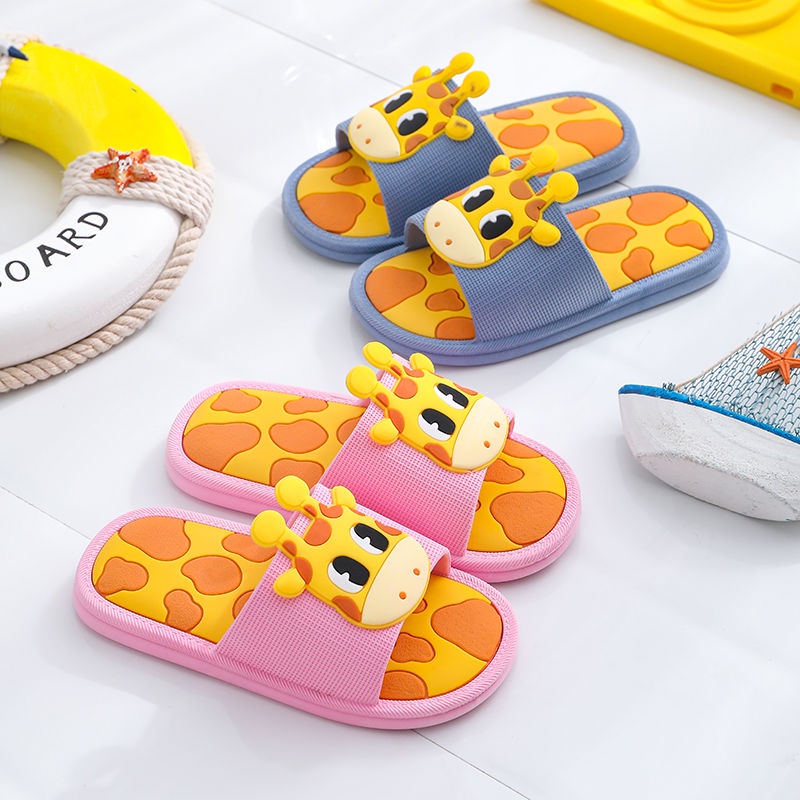 Dép Sandal Hình Hươu Cao Cổ Hoạt Hình Cho Bé