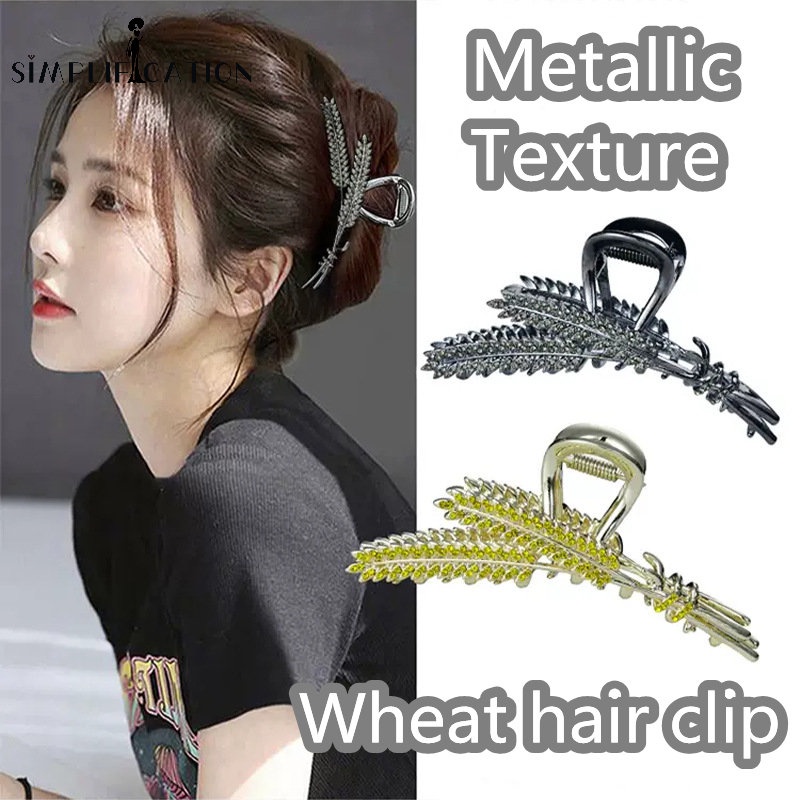 Đôi Kẹp Tóc Đính Đá Kiểu Dáng Thời Trang Cho Nữ