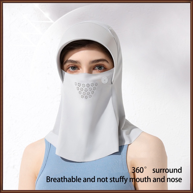 Nón Chống Nắng Kèm Tấm Che Mặt Và Cổ Chống Tia Uv Thời Trang Mùa Hè Cho Nữ