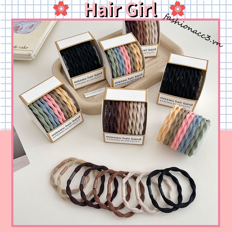 Dây Buộc Tóc Cao Su Co Giãn Tốt Mẫu Mới 2023 Thời Trang Mùa Hè Cho Nữ