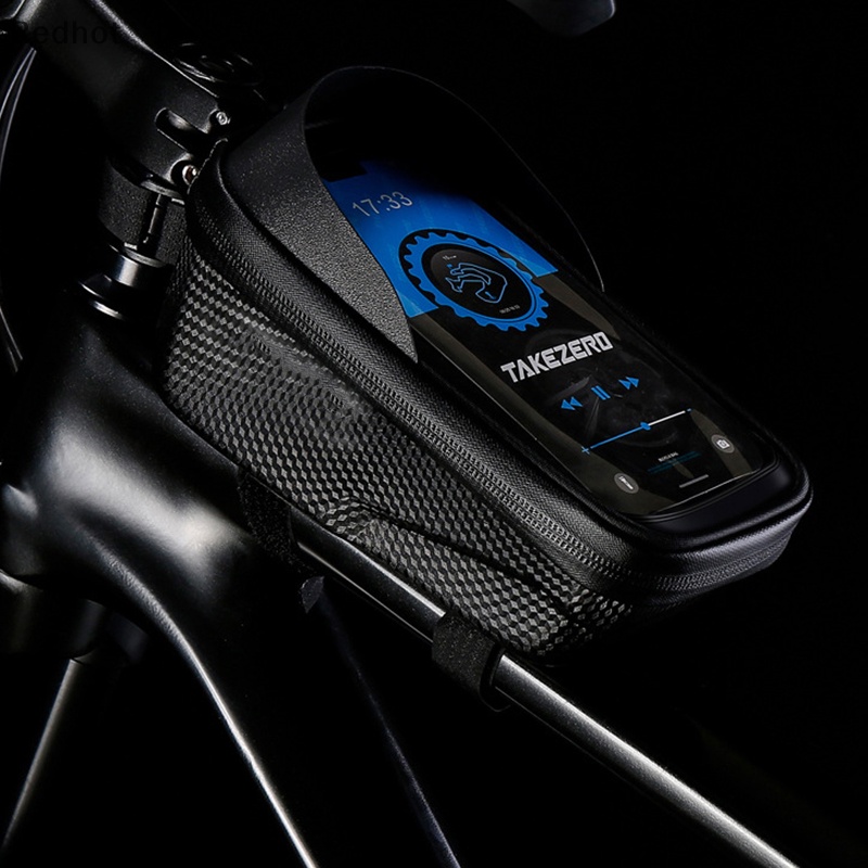 &lt; Redhot &gt; Túi Đựng Điện Thoại Cảm Ứng Chống Nước Gắn Khung Trước Xe Đạp