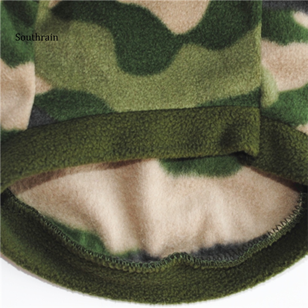 Áo Hoodie Họa Tiết Rằn Ri Giữ Ấm Cho Thú Cưng