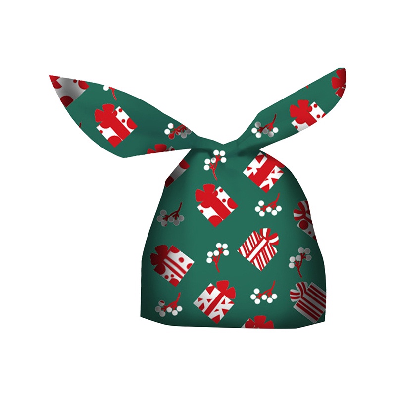 Set 50 Túi Đựng Bánh Quy Hình Tai Thỏ Xinh Xắn