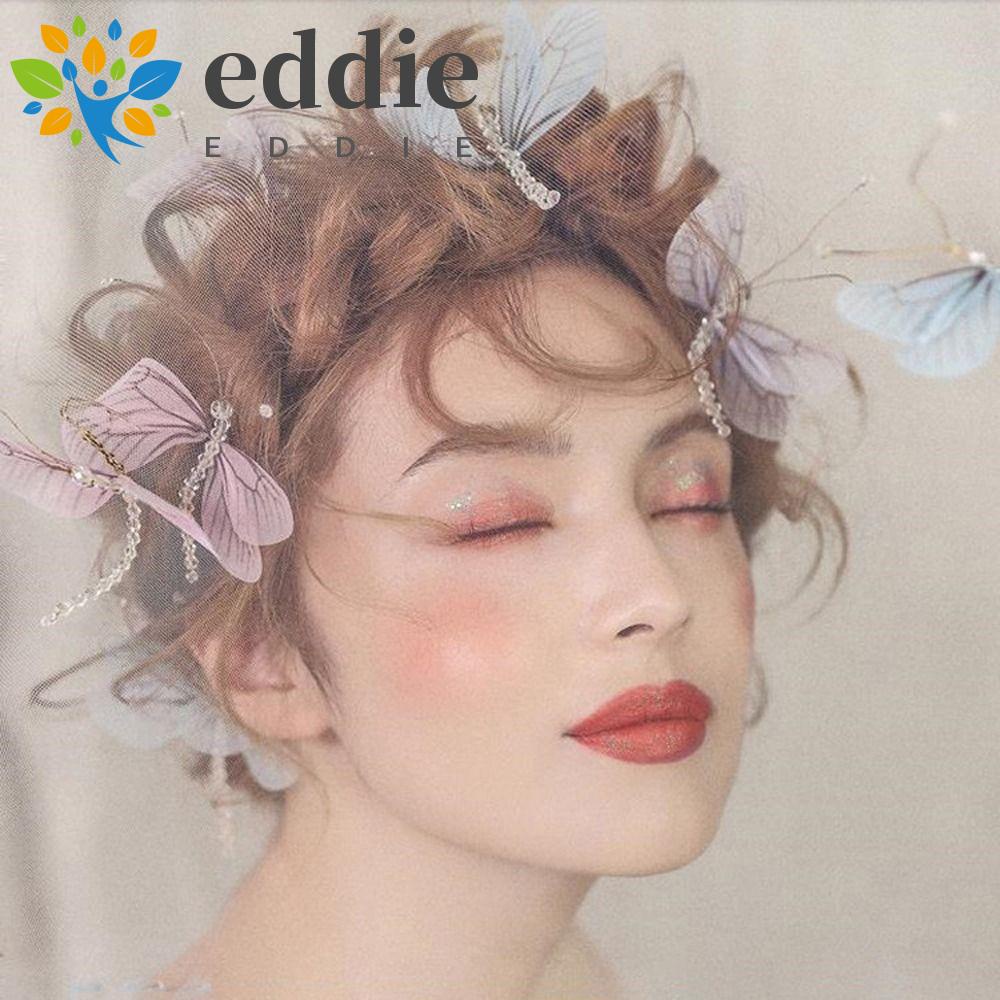 Băng Đô Cài Tóc Hình Chuồn Chuồn 26Eddie Kiểu Hàn Quốc Cho Cô Dâu