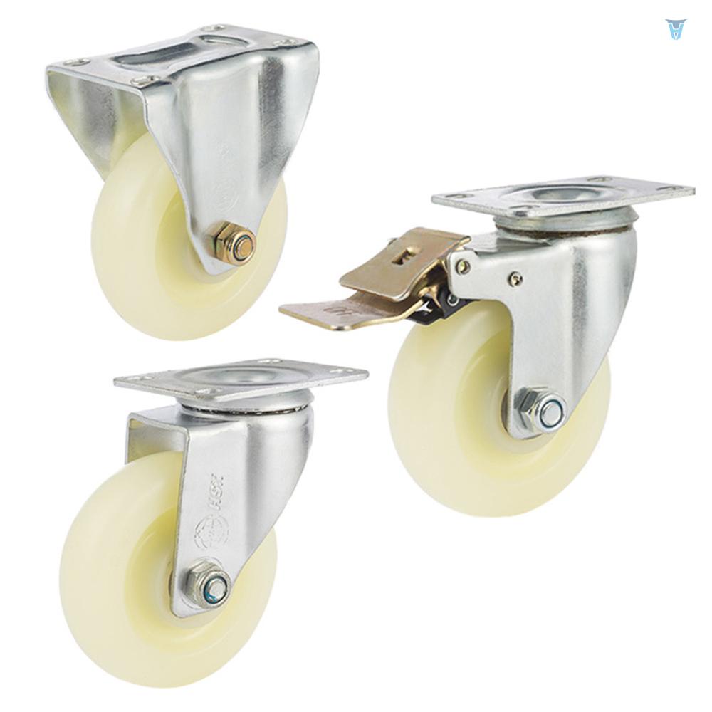 Bánh Xe Lăn Bằng Nylon Chịu Tải Nặng 220 Lbs 5 Inch Không Gây Tiếng Ồn Kèm Phanh