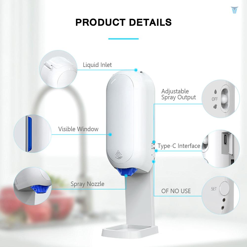 Bình Xịt Xà Phòng Rửa Tay Tự Động 1100ml Gắn Tường Không Tiếp Xúc