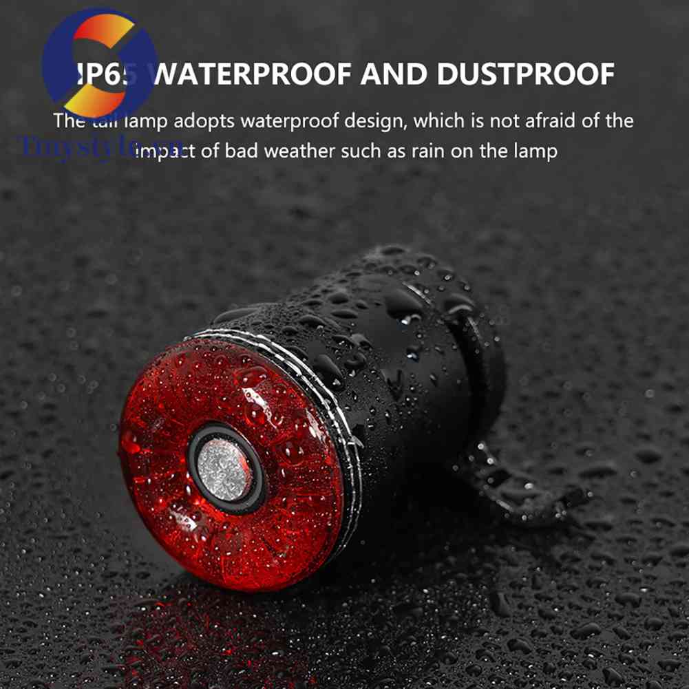 Đèn LED Đuôi Xe Đạp 5 Chế Độ Có Thể Sạc Lại