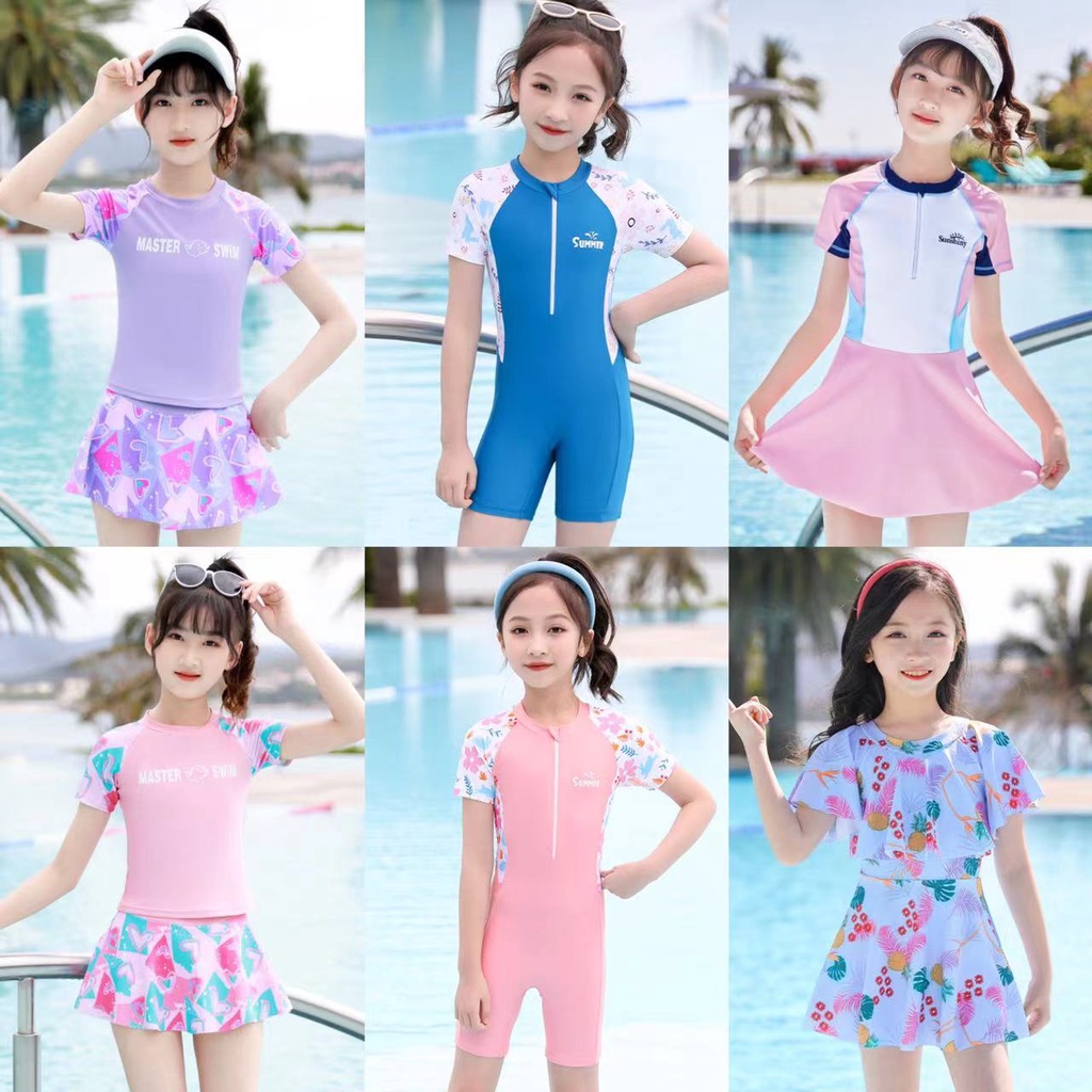 Bộ Đồ Bơi Một Mảnh Kiểu Công Chúa Dễ Thương Cho Bé Gái