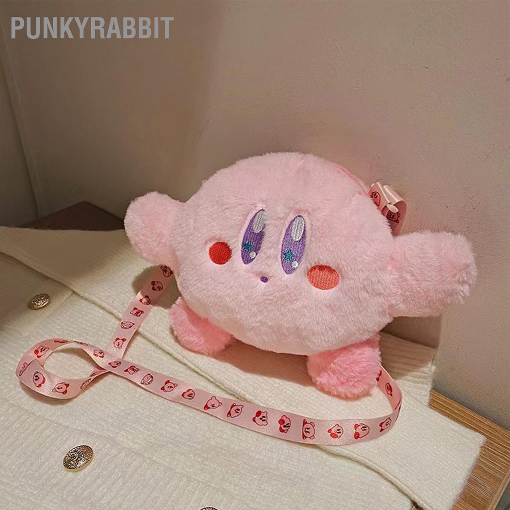 PunkyRabbit Đồ chơi sang trọng Chìa khóa Ví nhồi bông Hoạt hình dễ thương Túi đeo vai xách cho chìa điện thoại di động